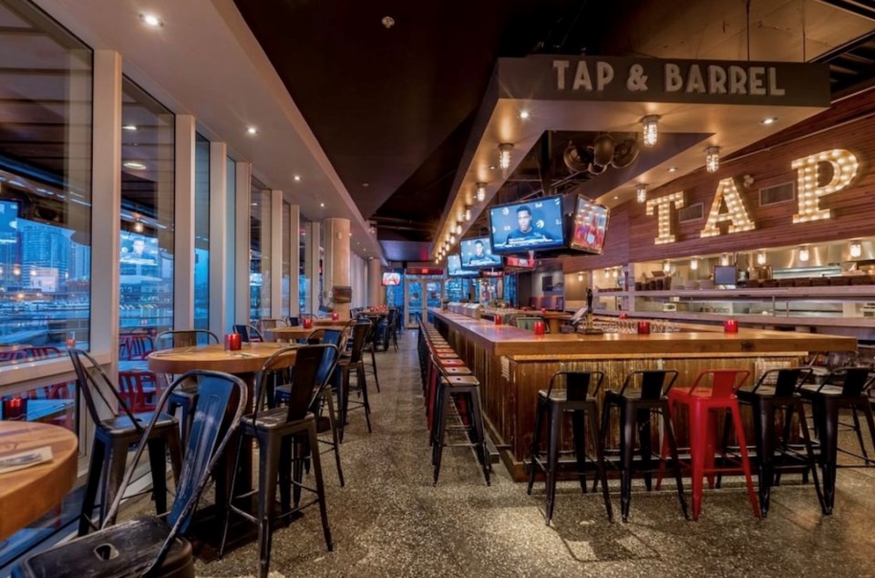 tap and barrel olympic village COVID