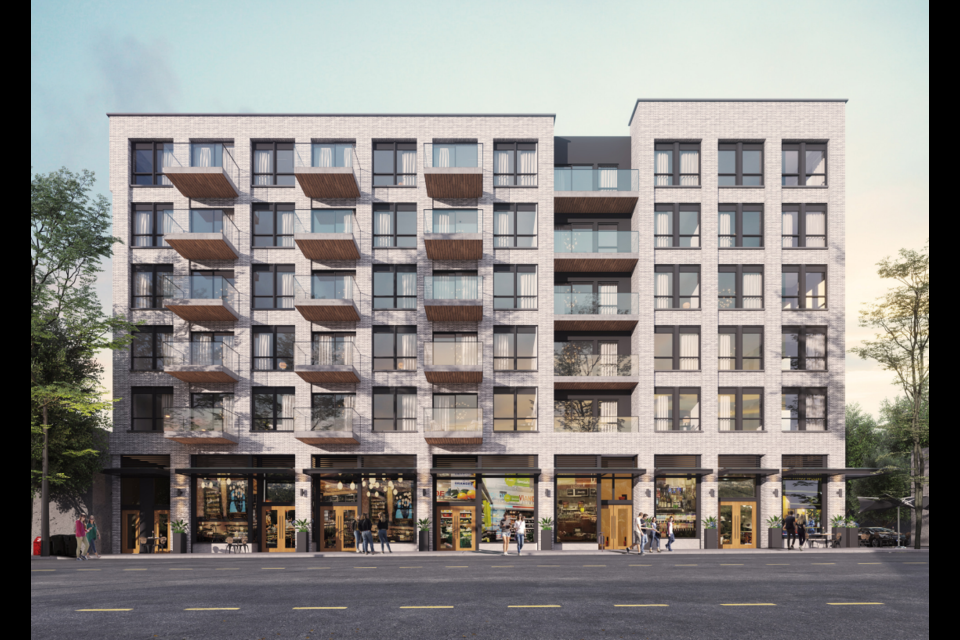 The proposed building would bring 60 rental units to the Little Mountain neighbourhood in Vancouver.