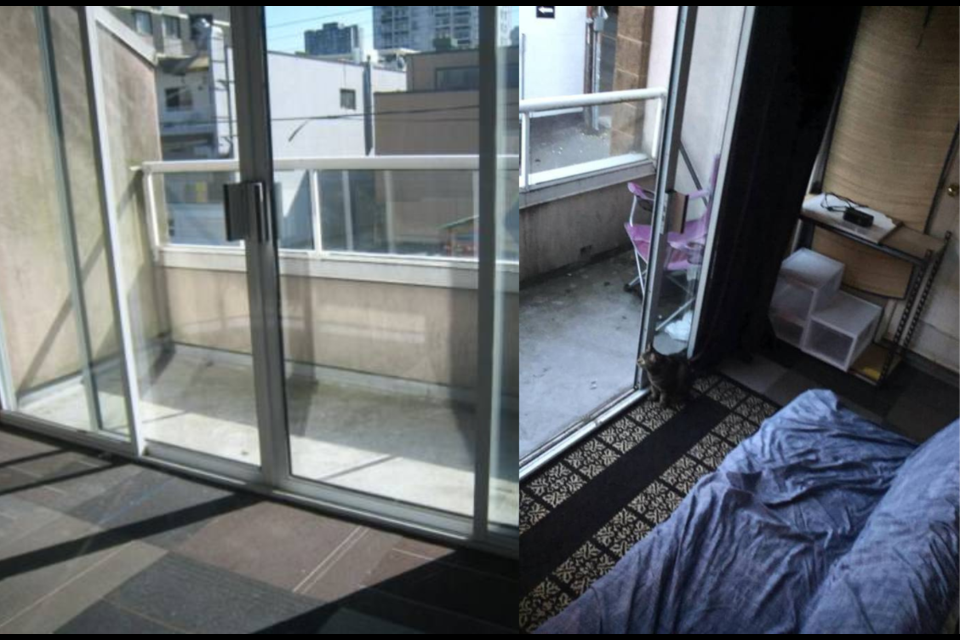 The room is only about the same size as the deck.