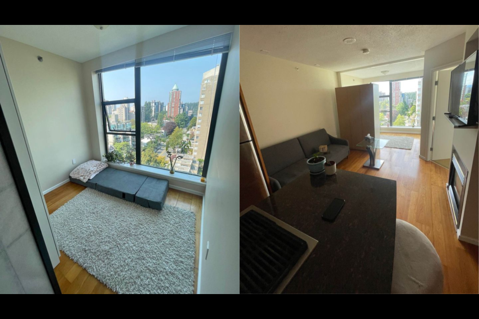 A cheap Vancouver rental is essentially a mattress on the floor at the end of the living room which has been blocked off by a privacy screen.