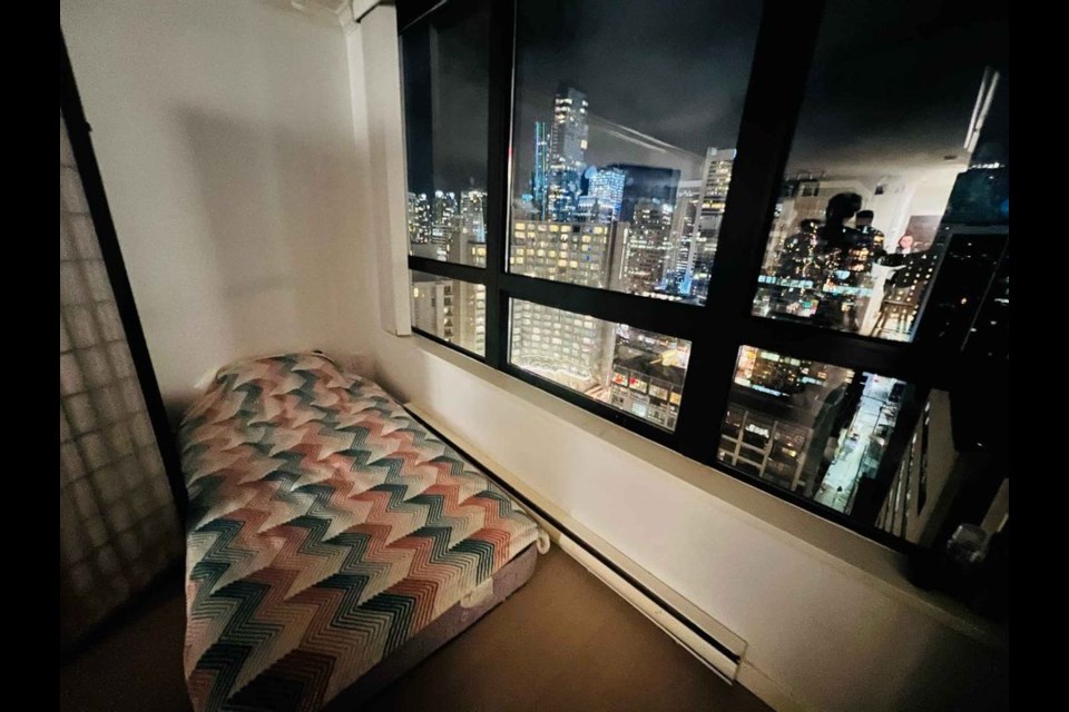 This cheap rental in Vancouver overlooks the city's skyscrapers but there's a catch.