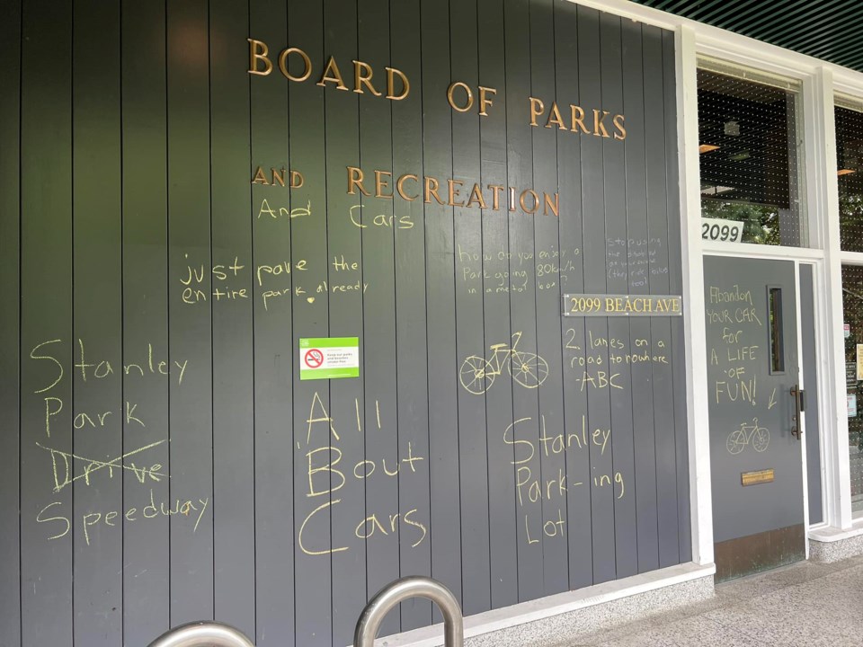 park-board-office-building-stanley-park-bike-lane-graffiti