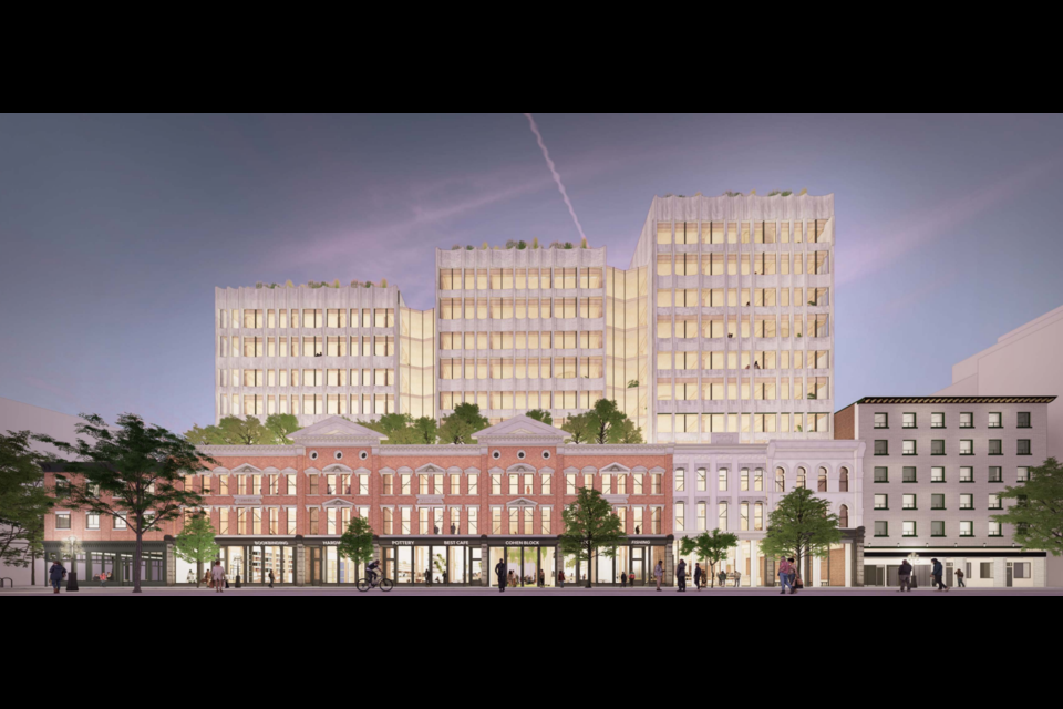Renderings of what the redevelopment of the old Army and Navy store on West Hastings and West Cordova could look like have been shared.