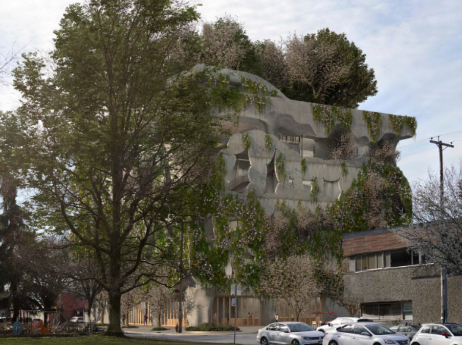 Unusual looking 'concrete fabric' building proposed for East Vancouver