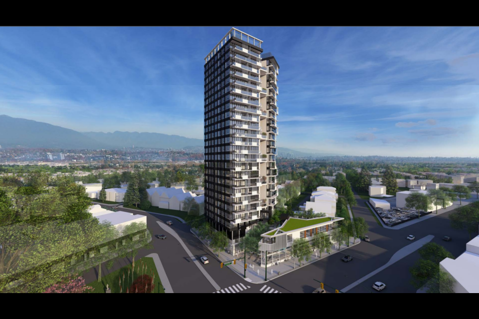 The tower at 701 Kingsway would be 24-storeys tall.