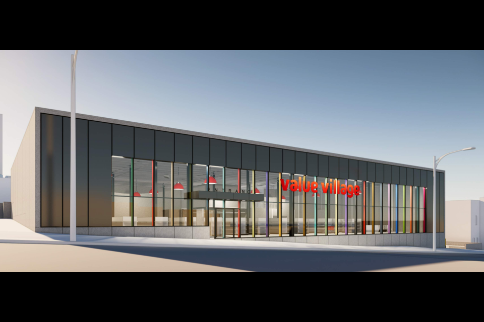A sort of res-erection is being proposed as the new Value Village would replace the one that burned down in 2022.
