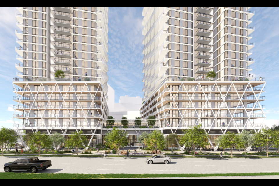 A 42-storey tower is part of a development proposed by the City of 鶹ýӳnear Science World.