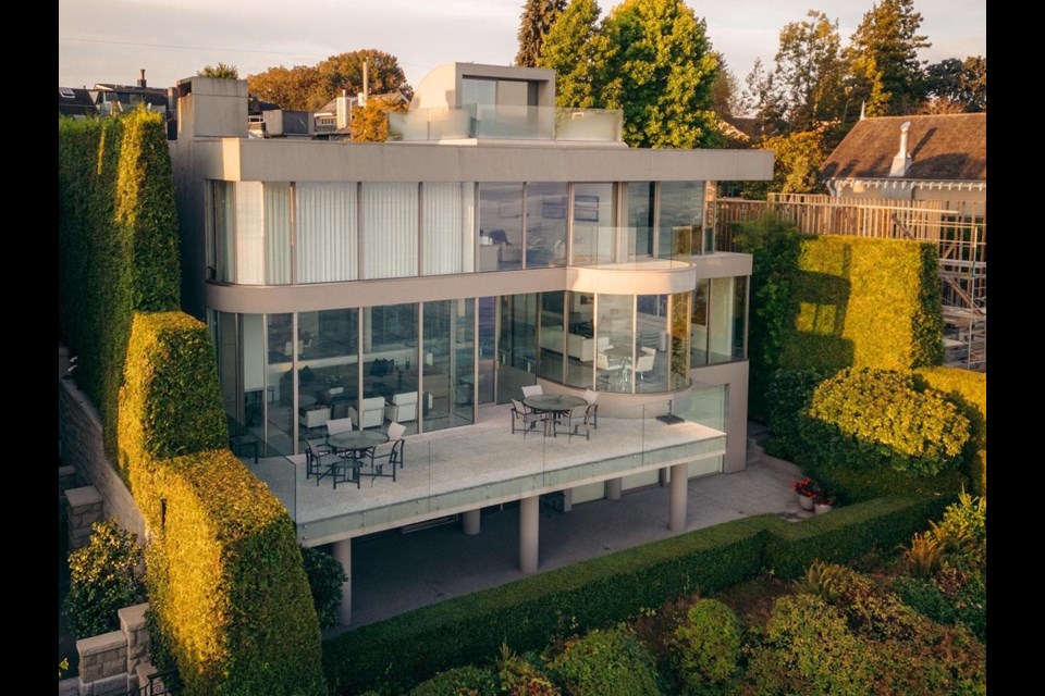 This house on Point Grey Road is selling for $25 million.