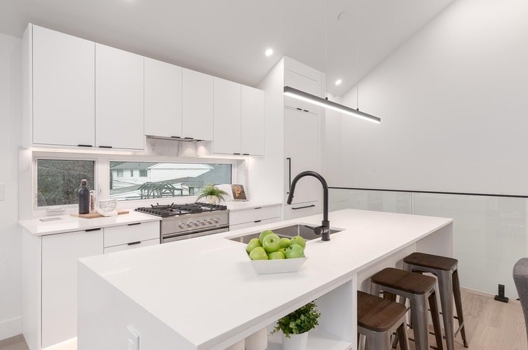 The design of the house in Collingwood has very clean lines.