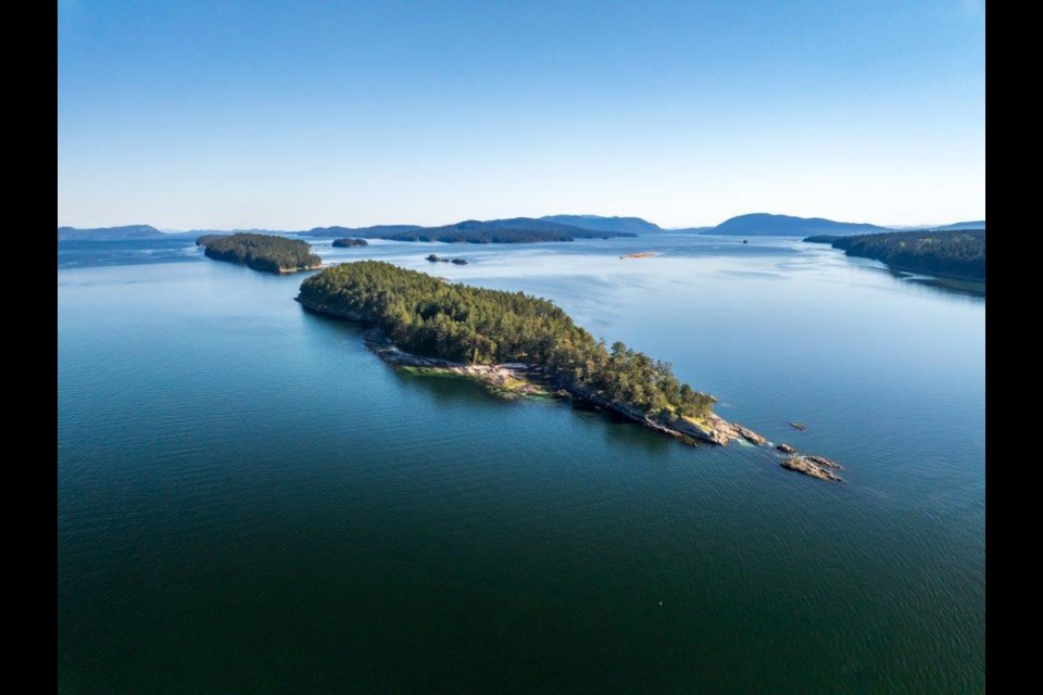 Norway Island in the Salish Sea between Vancouver and Vancouver Island is selling for $5.75 million.