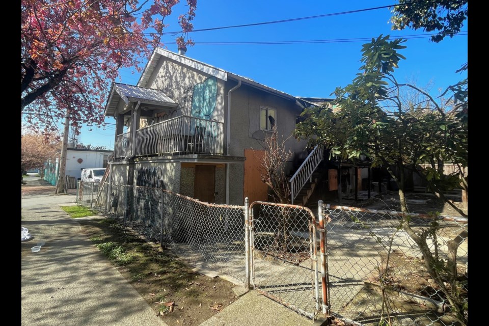 A house and property at 739 Vernon Dr in Vancouver is selling for $1.5 million. The home sustained significant damage in a January 2024 fire.