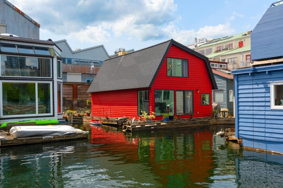 A floating home in Vancouver is selling for under $1.4 million.