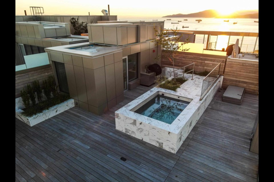 The penthouse sits atop Vancouver House.