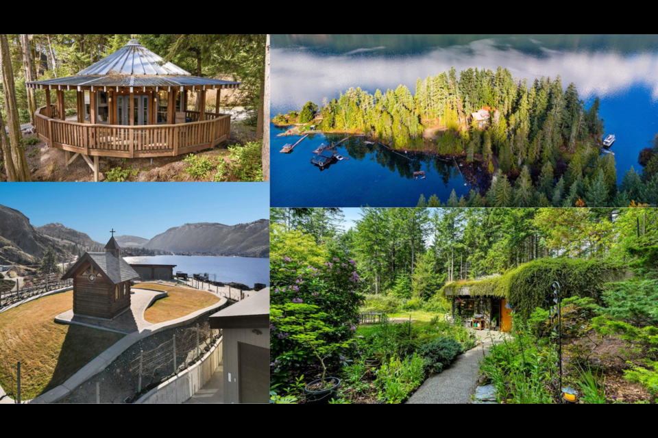There are several unique, interesting and unusual homes for sale in B.C. right now.