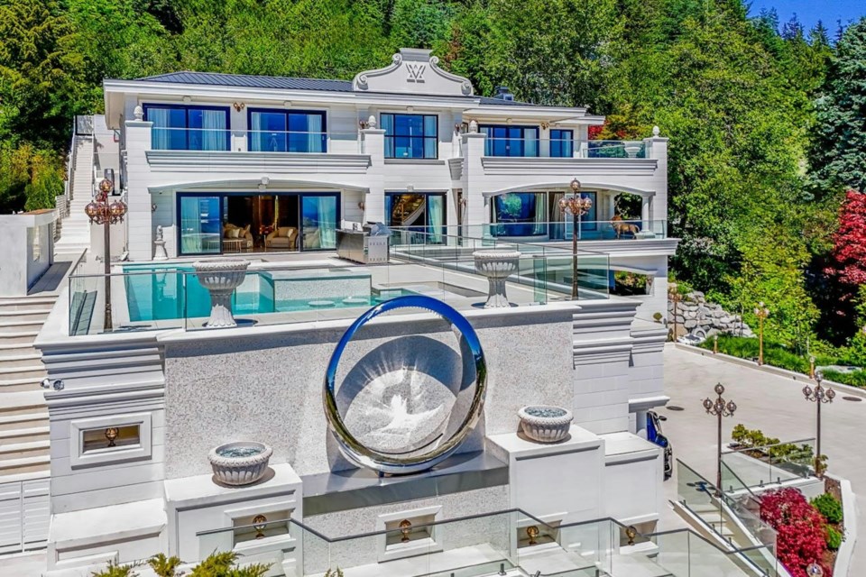 One of the most expensive homes on Metro Vancouver's real estate market is 1121 Crestline Rd in West Vancouver.