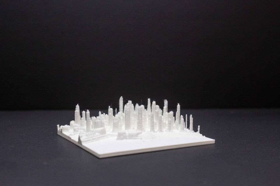 Daniel Ryan created a 3D printed version of downtown Vancouver using data collected by the city in 2013.