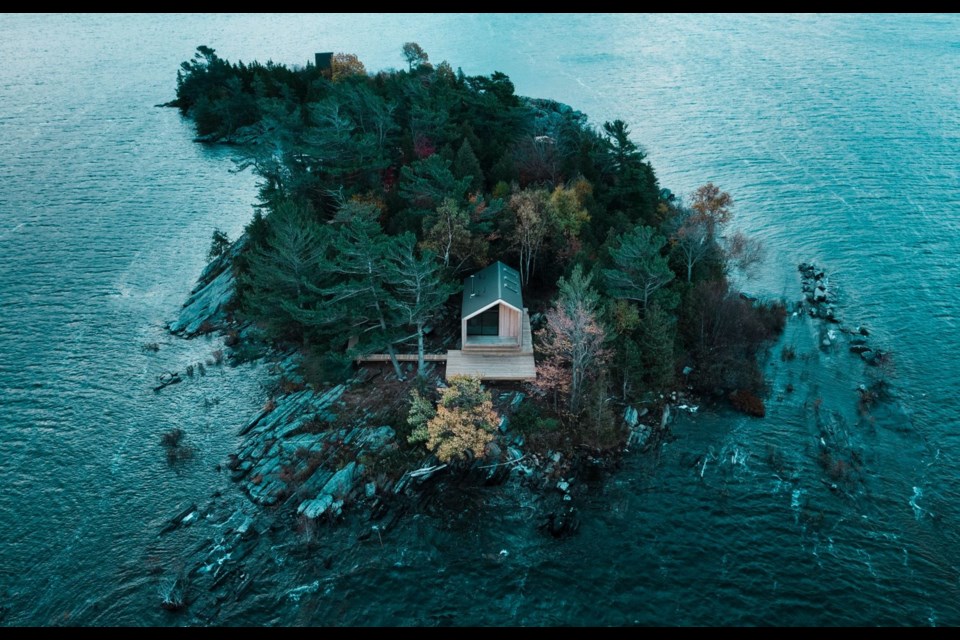 They've put cabins all over the place, even a small island in the Great Lakes.
