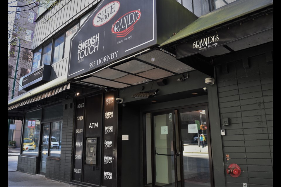 One of Vancouver's few strip clubs, Brandi's, is telling patrons the venue is closed for renovations.