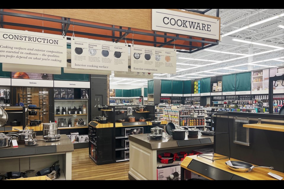 Sections in the store include kitchen and cookwares, toys, bedding and bedrooms, and bathrooms.