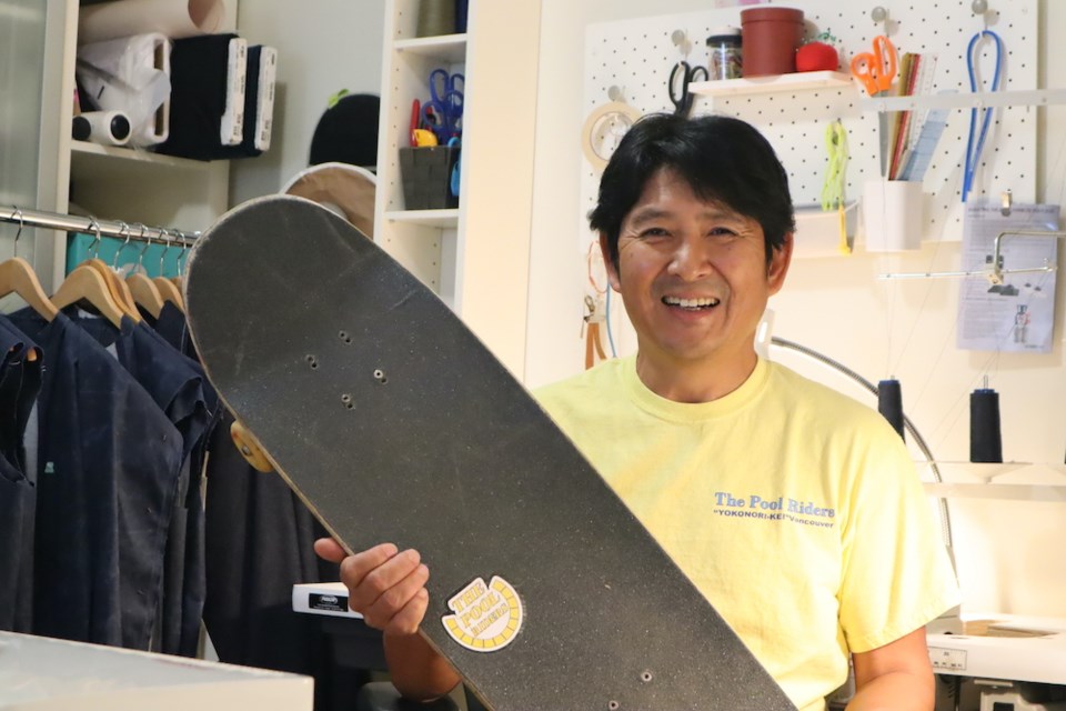 Nakayama still makes time to skateboard regularly