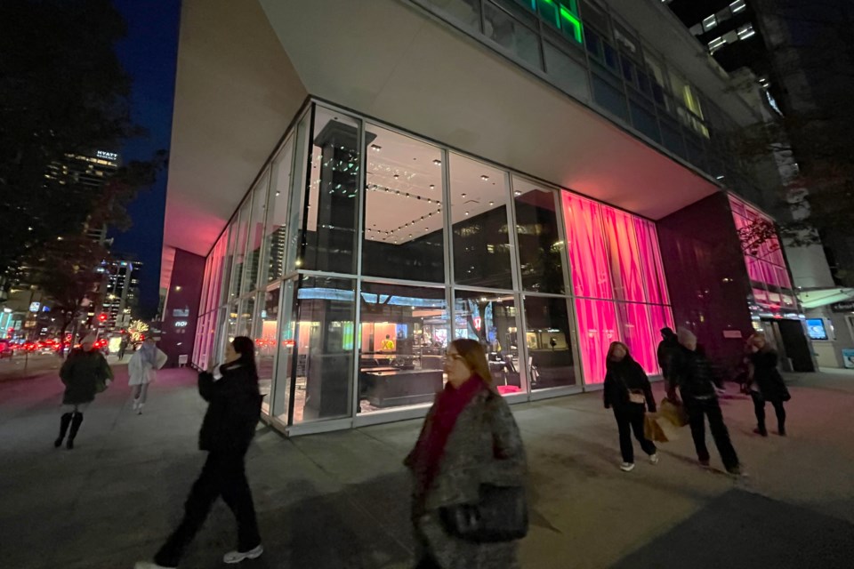 The Victoria's Secret Store was located at 750 Burrard St. (also known as 969 Robson St.).