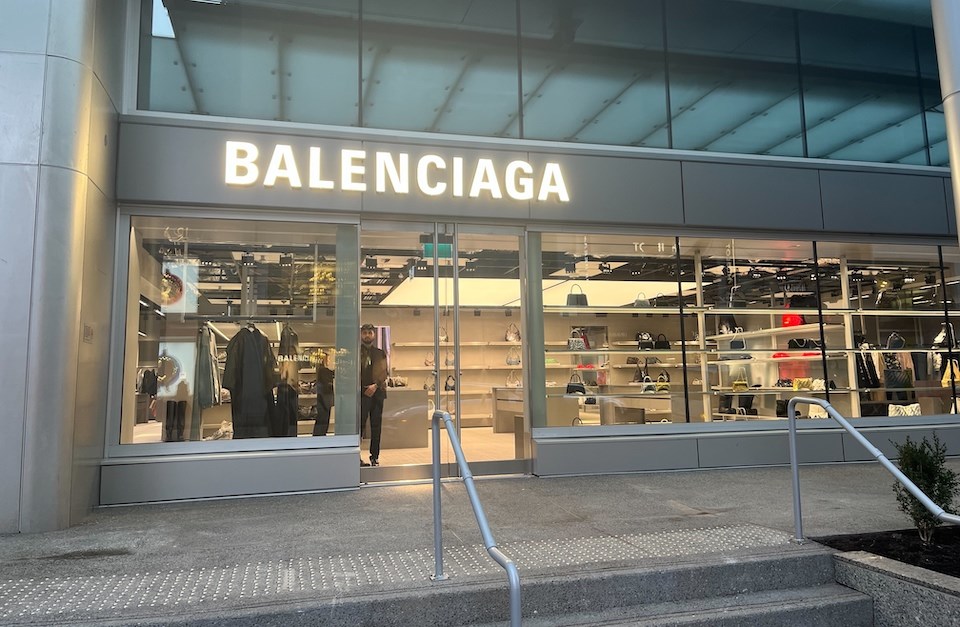 Balenciaga has opened a new standalone shop in downtown Vancouver, B.C. on Alberni Street near Thurlow Street. 