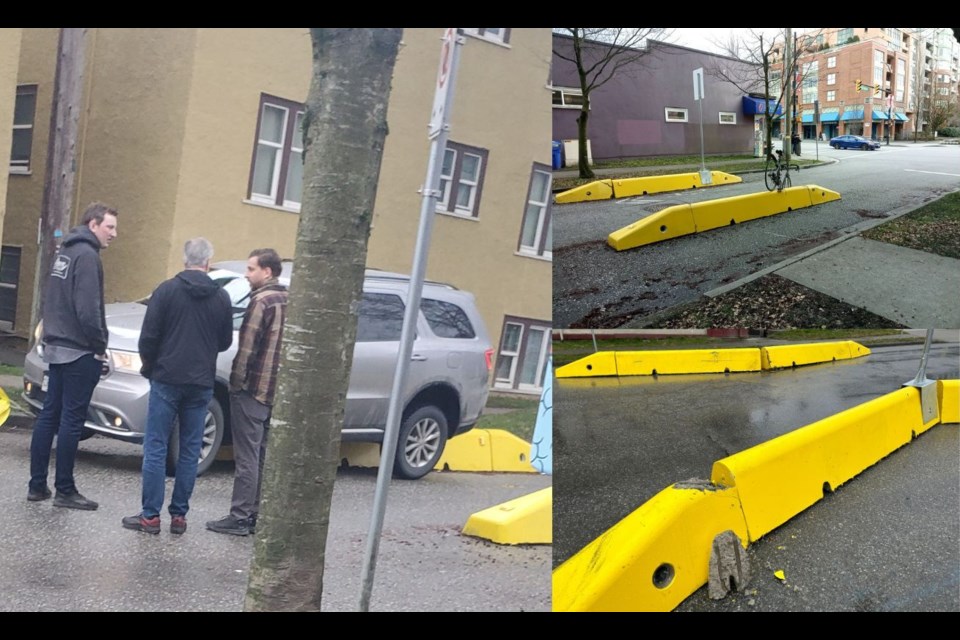 Newly erected traffic calming measures are causing chaos on Vancouver streets.