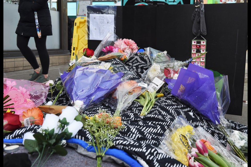 An impromptu memorial has been created for in Vancouver's West End for Boomer, a well-liked man who spent much time there.