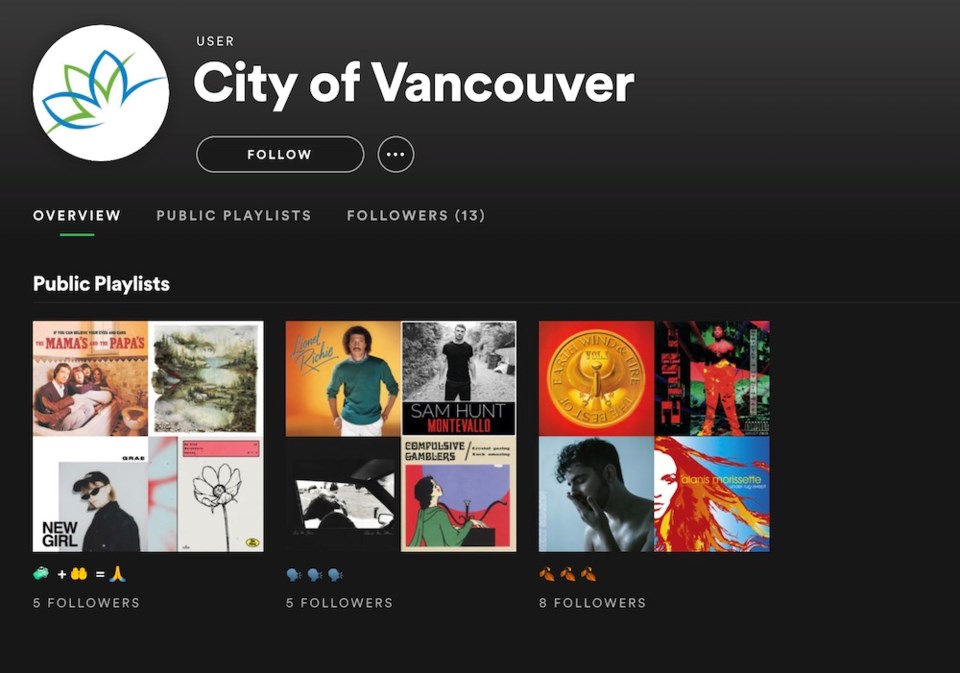 city of vancouver spotify playlists covid-19