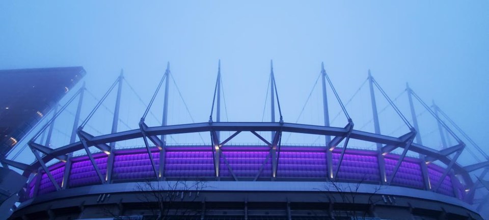 Fog BC Place Vancouver