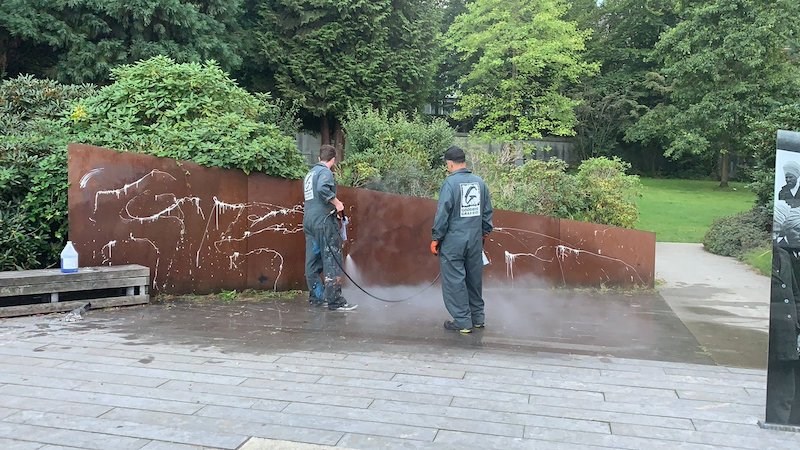 komagata-maru-vandalism-cleanup-vancouver