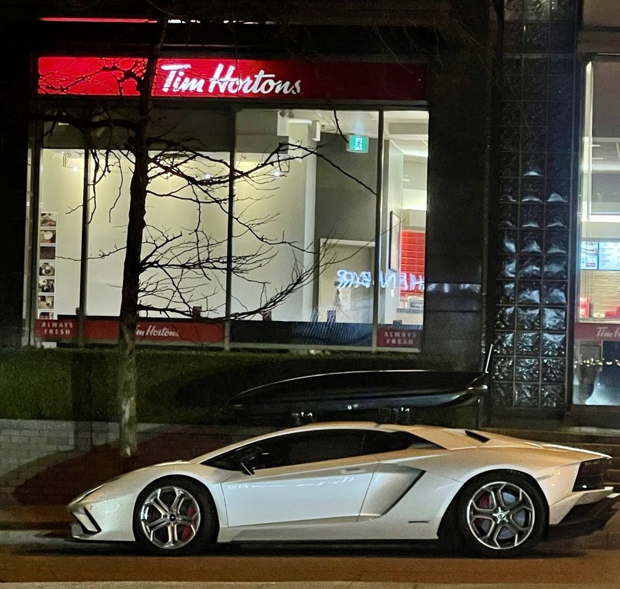 Lambo at Tims