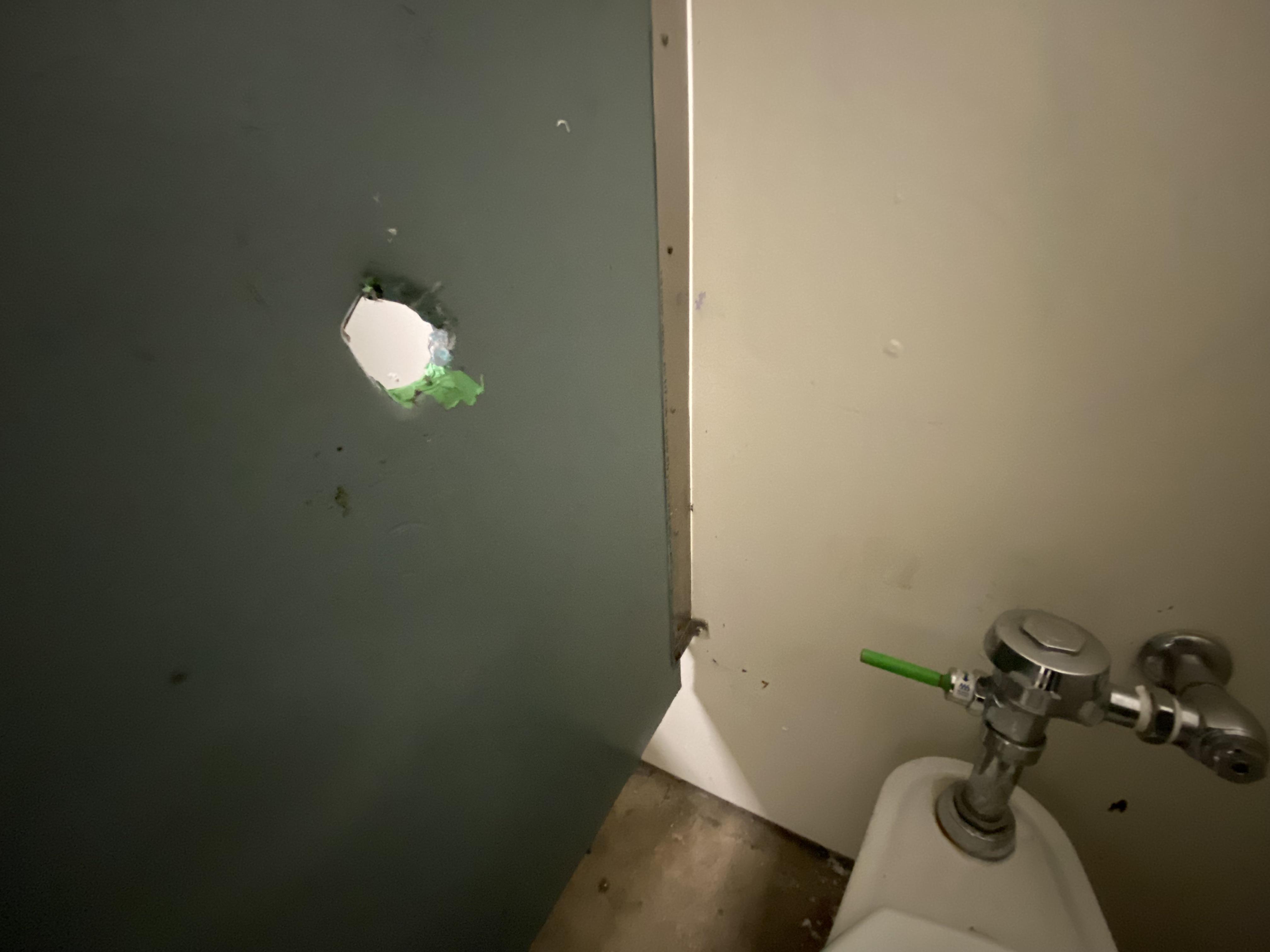 Glory hole in the wall
