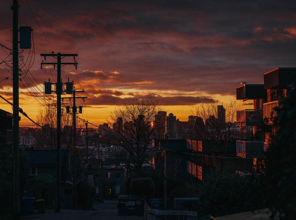 Sunset in Vancouver 