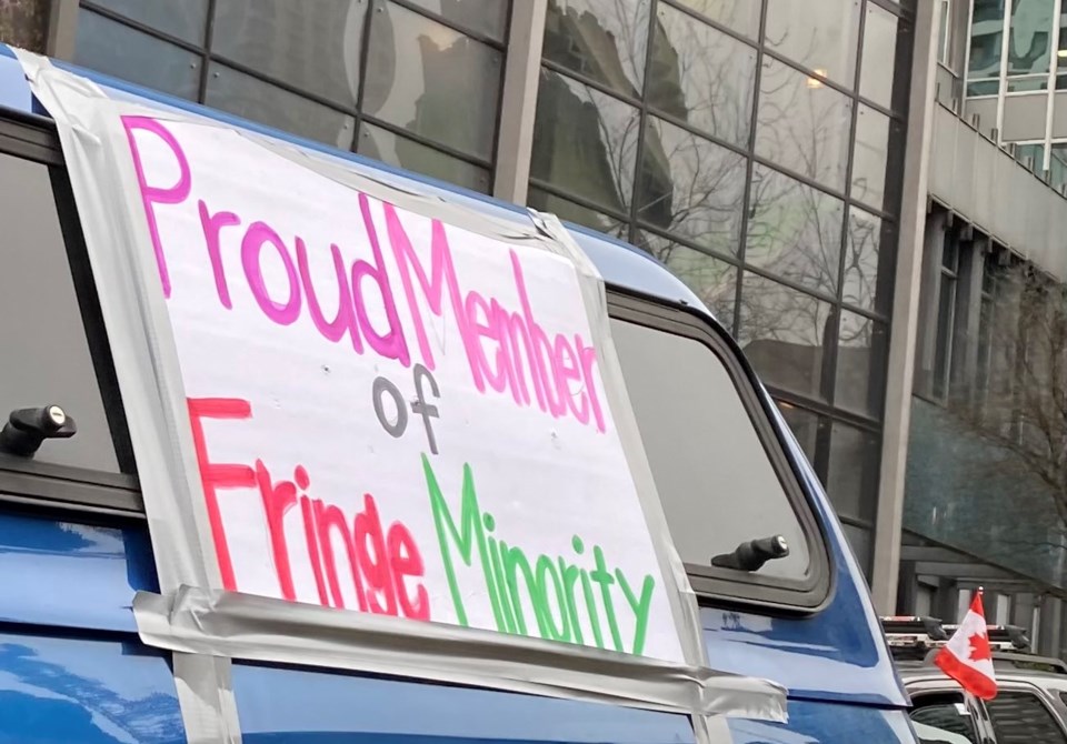 Vaccine mandate protest Vancouver