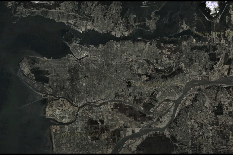 Vancouver can be seen growing in this timelapse video using American satellite imagery from 1984 to 2020.