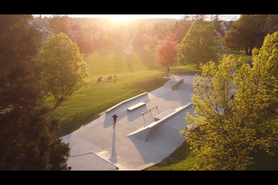 One of Vancouver's skateboard facilities. 