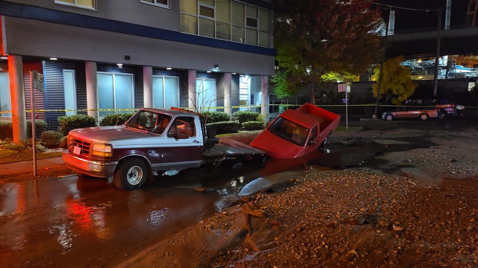 Water main break