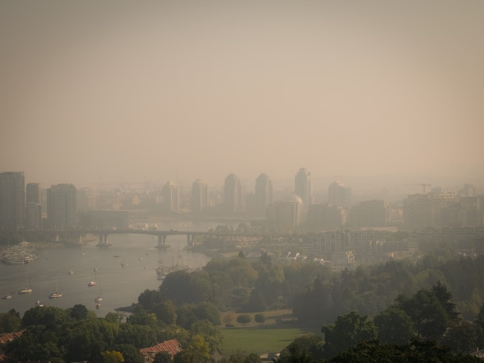 Wildfire smoke in Vancouver