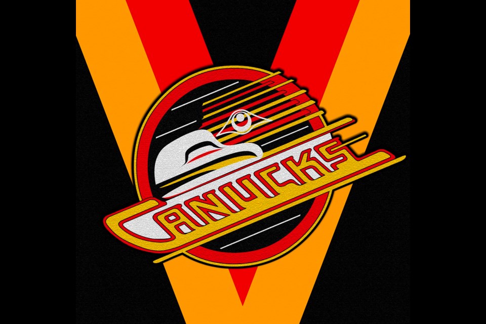 Old school Vancouver Canucks logo as seen by Andy Everson, Northwest Coast  Artist