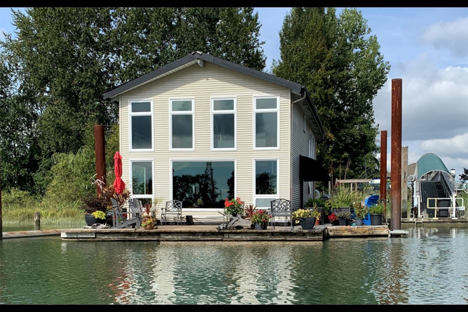 This floating home in New Westminster is up for sale