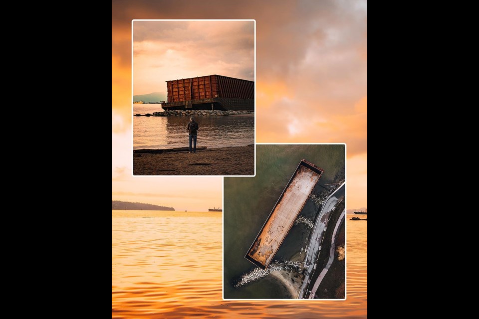 The English Bay Barge won't be around forever