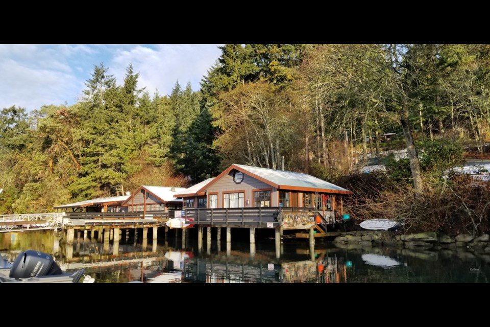 The marina has a restaurant and general store attached