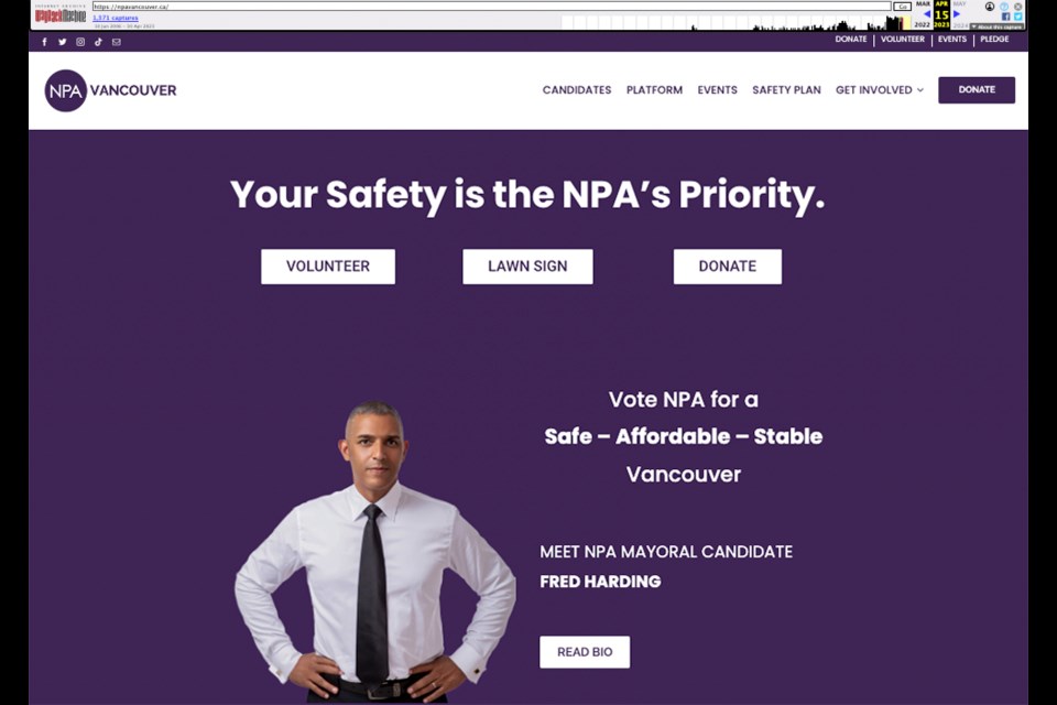 The NPA Vancouver's website is currently down, and the party may be gone forever