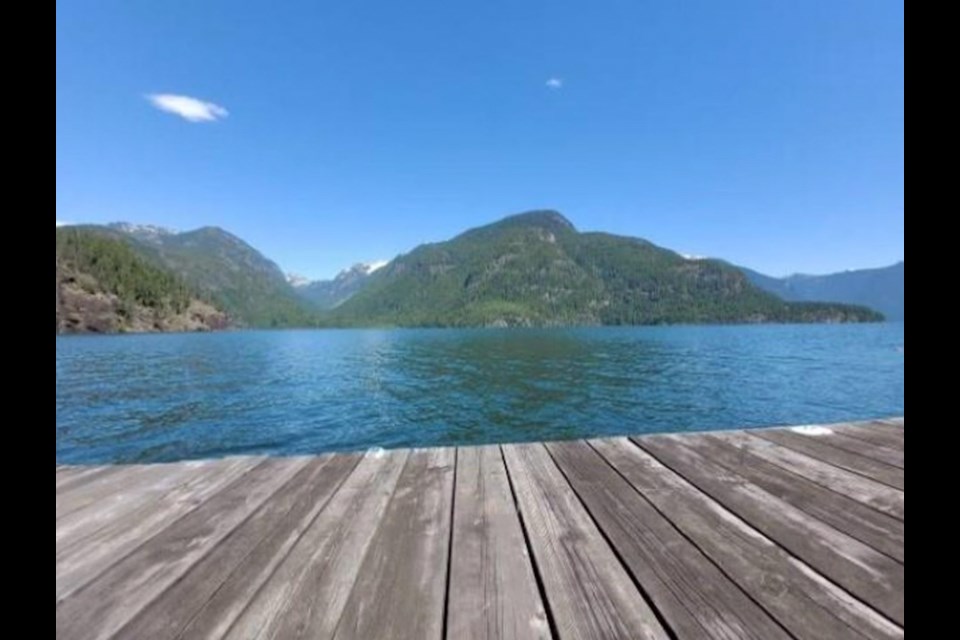Private dock on Pitt Lake