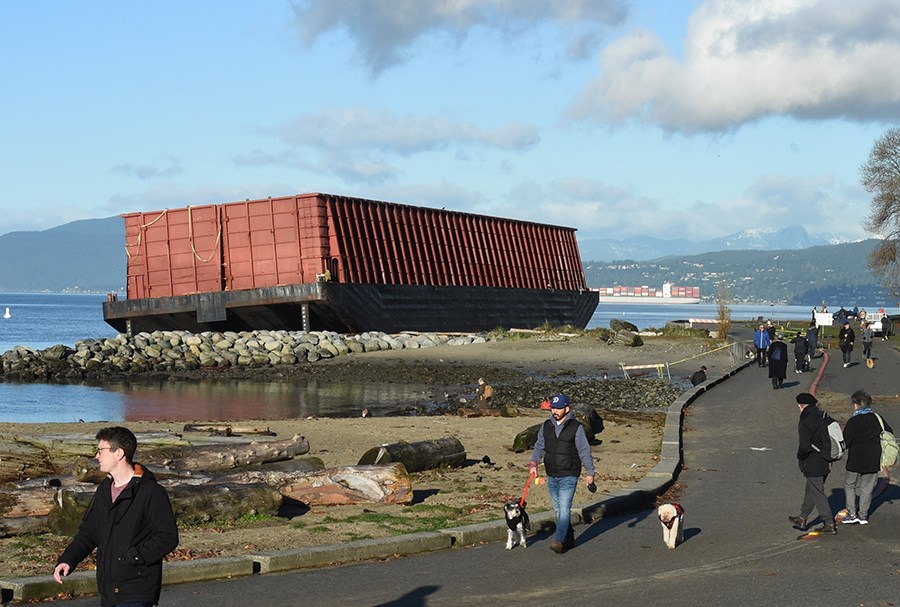 Vancouver's English Bay Barge will be deconstructed in the coming weeks.