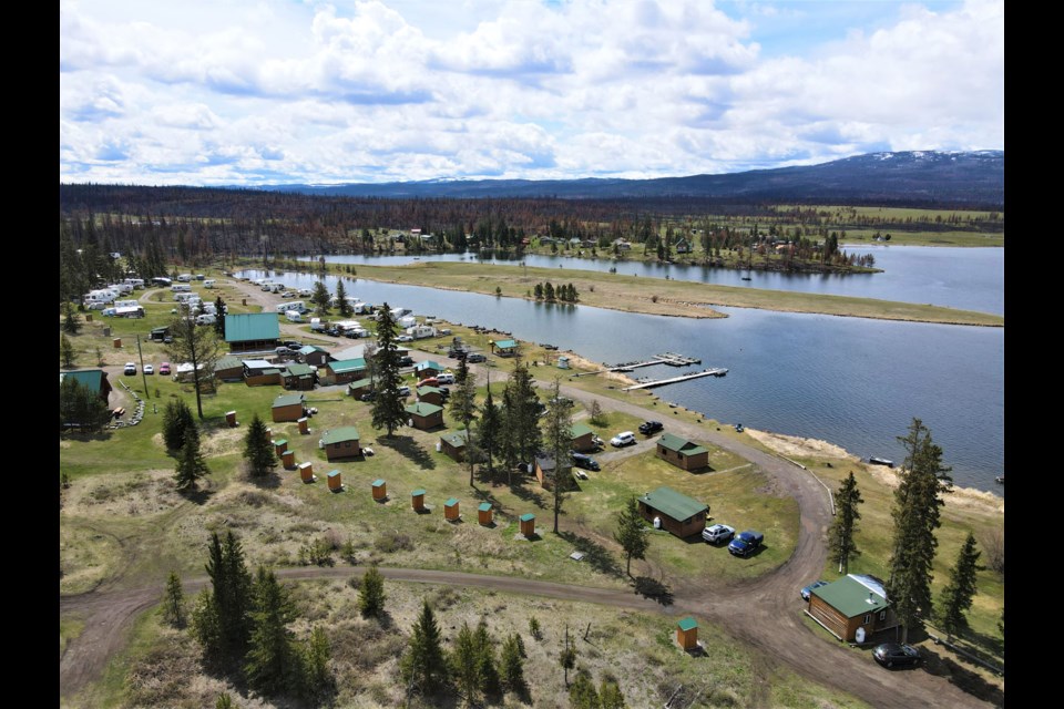 Overview of Tunkwa Lake Resort near Kamloops