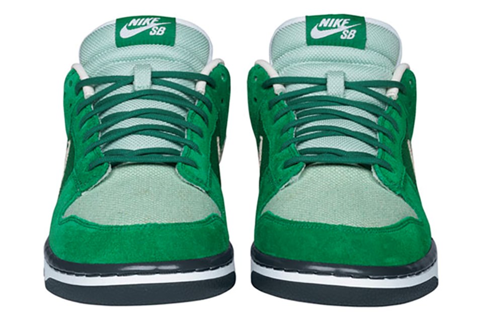 Front view of a pair of Nike SB Wallenberg Dunk Lows