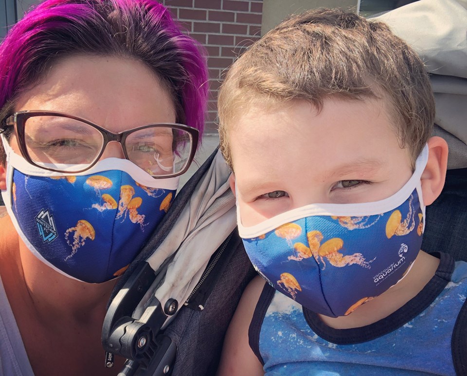 metro-vancouver-mom-son-wearing-face-masks-july-2021