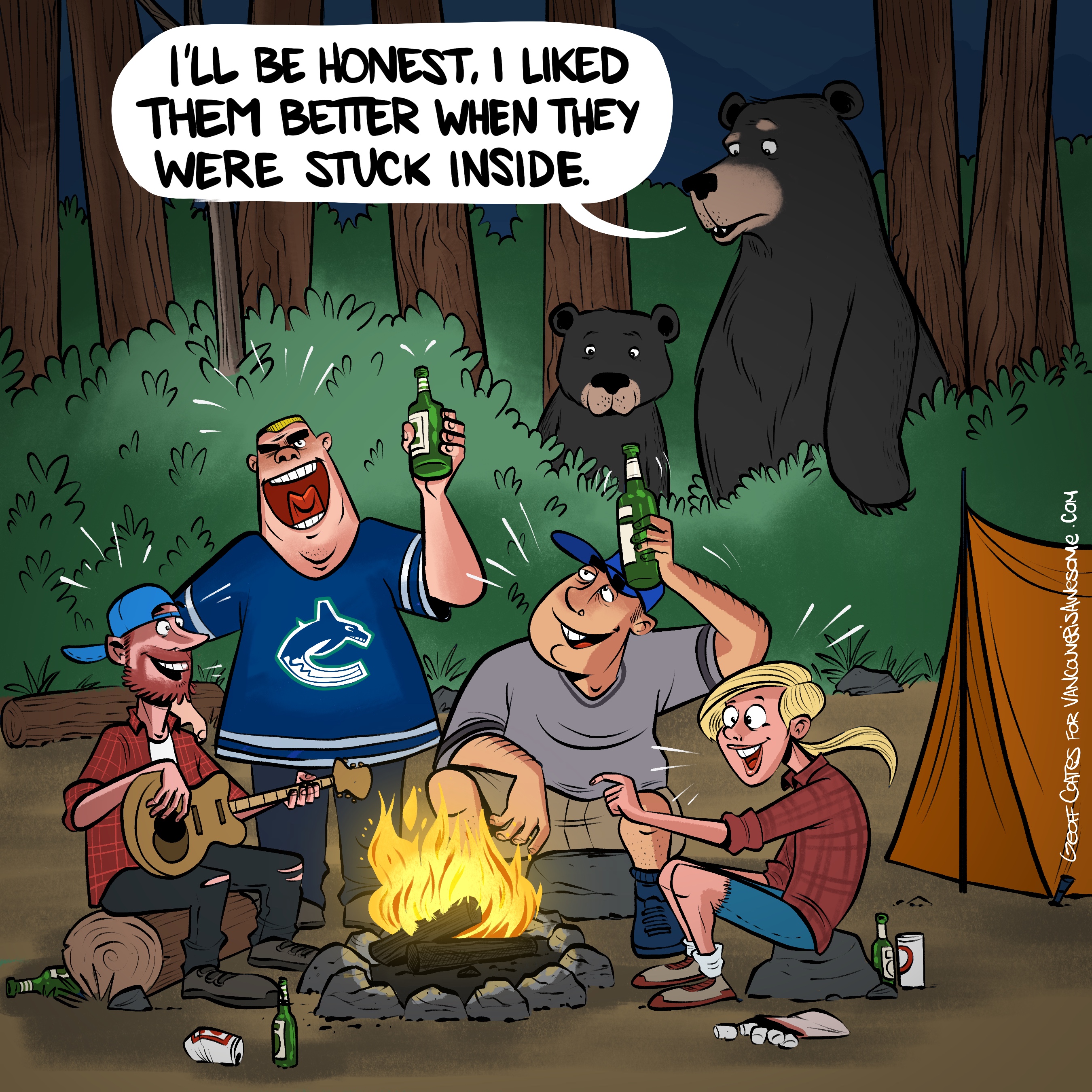 CARTOON: Camping during COVID - Vancouver Is Awesome